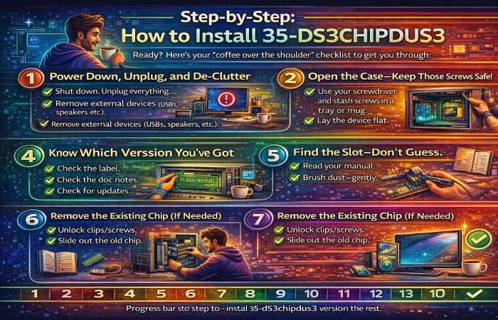 step-by-step how to install 35-ds3chipdus3