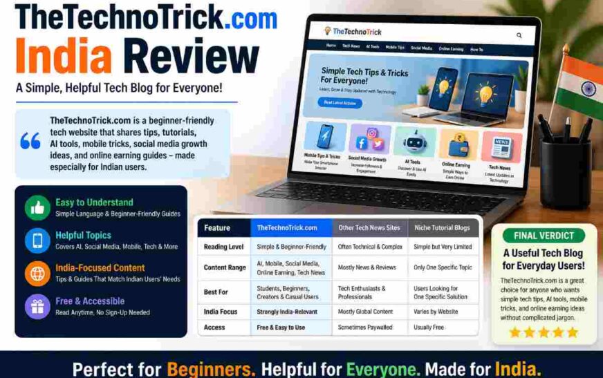 TheTechnoTrick.com India Review: Features, Benefits & Honest Guide